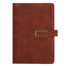 Retro A5 Ledergebundenes Notizbuch Weiches Leder U-Förmige Magnetschnalle Business Office Notizbuch Tagebuch Notizbuch