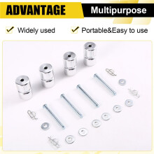 GL1 GMNR925 Trailer Door Roller Trailer Lift Parts Roller Kit Suitable for Lifting Double-Sided Trailer Tail Lift Silver