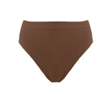 (6-8 Years, Dark Nude) Silky Girls Dance Seamless High Cut Brief (1 Garment)
