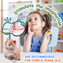 Medium Squishy Cat Toys Stress Relief Cat Squishy Toys Funny Cat Squishy Toys Soft Cat Squishy Stress Toy Gifts,E