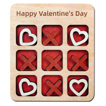 Valentinstag Liebesbrettspiel Holz Liebe Strategie Brettspiel Romantisches Familienspiel Tisch Interaktives Spielzeug