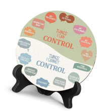 2 Sets of Calming Mood Wheel Diagrams, Psychological Health Decorations for Home Offices, and Psychological Equipment