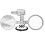 Motorcycle Universal Rearview Mirror for 22mm Handlebar Modification Side Mirror Accessories 1