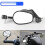 Universal Motorcycle 22mm Handlebar Rearview Mirror Oval Reflector Mirror Modification Accessories B 6