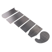 6 Piece Multi-Shaped Card Scraper Woodworking Set, 3 Rectangle 1 Beveled 1 Curved and 1 Gooseneck Wood Scraper