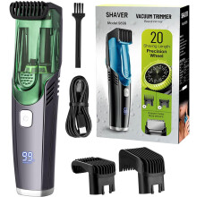 Cordless Electric Mens Vacuum Beard Trimmer Adjustable Length Waterproof Shavers