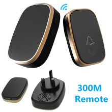 Wireless Doorbell 300M Range Plug-in Door Bells Cordless 45 Chimes Home Office