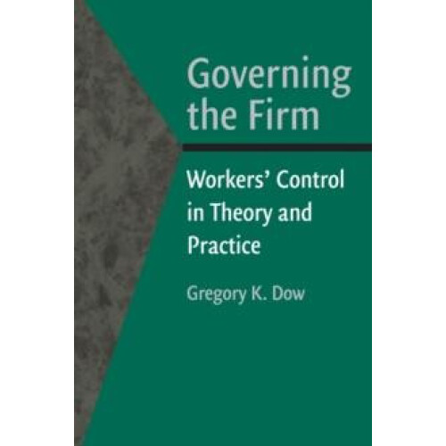 Governing the Firm by Gregory K. Dow Paperback Book