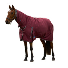 (7' 3", Burgundy/Navy) Weatherbeeta Comfitec Prelim Combo Neck Horse Turnout Rug