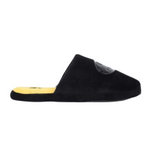 (9 UK-10 UK, Black/Yellow) Batman Mens Mule Slippers