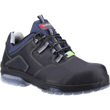 (10 UK, Black/Blue) Cofra Mens Rap S3 SRC Full Grain Leather Safety Shoes