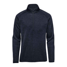 (L, Navy Heather) Stormtech Mens Yosemite Half Zip Fleece Top