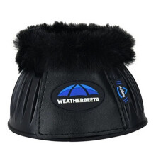 (9cm x 43cm, Black) Weatherbeeta Tough Tec Prime Fleece Horse Bell Boots