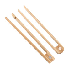 6 Pièces Pinces à Grille-Pain en Bambou Magnétiques 8,7 Pouces Pinces à Pain de Cuisine en Bois pour la Cuisson, Ustensiles de Cuisine en Bambou