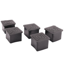 100Pcs Chaise CarréE Pied de Table Pied En Caoutchouc Couvre Protecteurs 25 mm x 25 mm