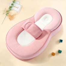 (Pink) Baby Bed 15 Degree Incline Angle For Acid Reflux Vomiting Anti-vomiting Slope Pad Bassinet Wedge Baby Snuggle Bed Baby