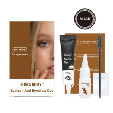 (FR0010, Black) Iconsign Eyebrow Eyelash Tint Lasting Brow Dye Cream Kit