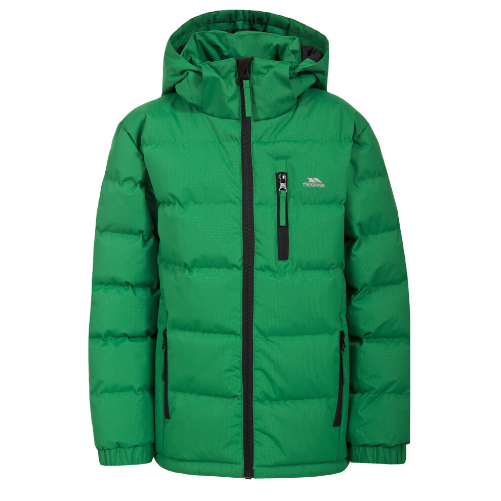 Trespass Men's Light Green Boy's Tuff Padded Winter Jacket In | Size: 3-4 Years - Image 3