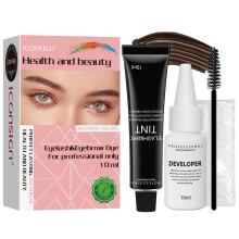 (IKA013, Coffee) Iconsign Eyebrow Eyelash Tint Lasting Brow Dye Cream Kit