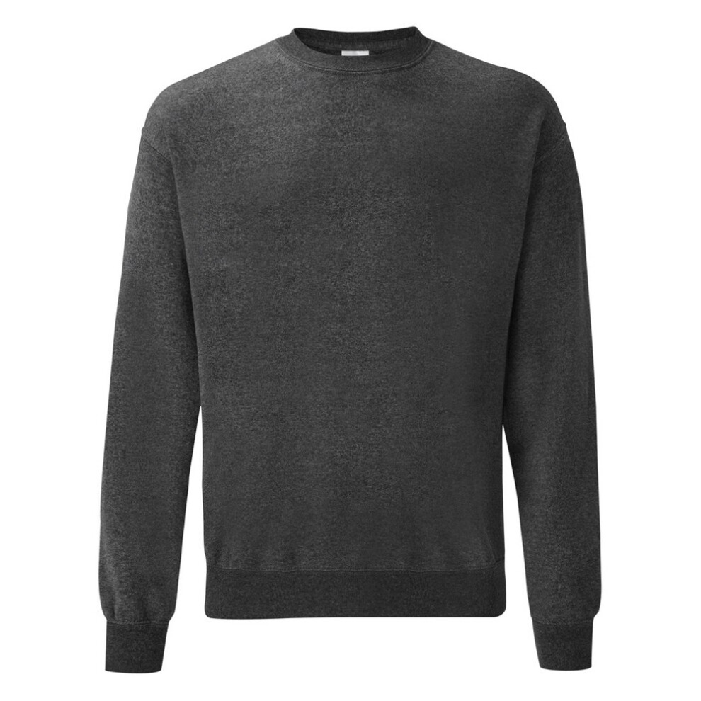 Fruit Of The Loom (S, Dark Heather) Mens Classic Drop Shoulder Sweatshirt