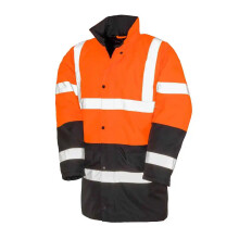 (S, Fluorescent Orange/Black) Result Adults Unisex Core Motorway Two Tone Safety Jacket