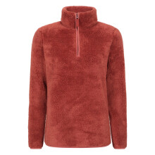(10 UK, Burnt Orange) Mountain Warehouse Womens/Ladies Teddy Fleece Quarter Zip Fleece Top