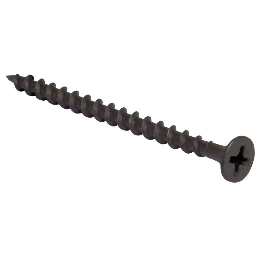 Picardy Unisex Black Phosphate Drywall Screws (Pack Of 1000) 0.35 X 3.8Cm In | Size: 0.35 X 3.8 Cm - Image 2