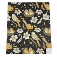 Tapete Möbelfolie Selbstklebend Vögel Schwarz 44,5 x 200 cm — klebefolie design, möbel verschönern