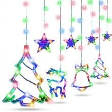 Rideau Lumineux LED de Noël Décoratif 8 Modes Alimentation USB 250cm — guirlande lumineuse fenetre