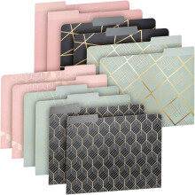 Dokumentenmappen Notiz-Organizer Gemustert Geometrisch 12 Stk 29x24cm — dokumentenmappen 12 stück