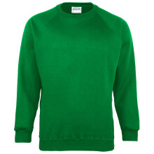 (24, Emerald) Maddins Kids Unisex Coloursure Crew Neck Sweatshirt / Schoolwear (Pack of 2)
