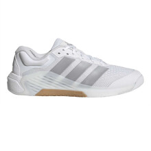 (7 UK, White/Silver) Adidas Mens Dropset4 Pwr Logo Shoes
