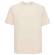 (L, Natural) Russell Mens Ringspun Cotton Classic T-Shirt