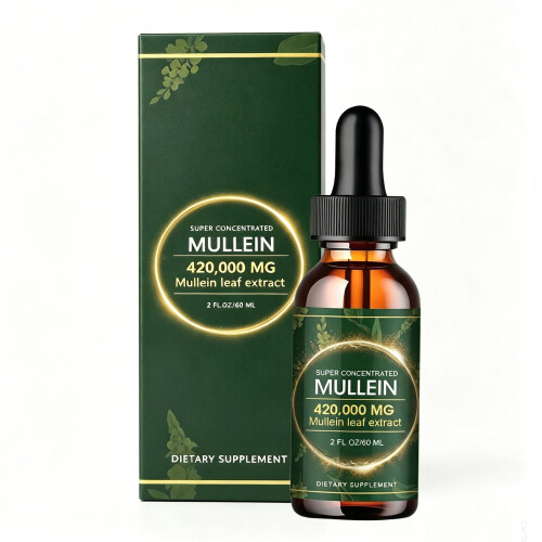 Mullein Drops for Lungs - Mullein Leaf Extract with Chlorophyll for Lung and Res