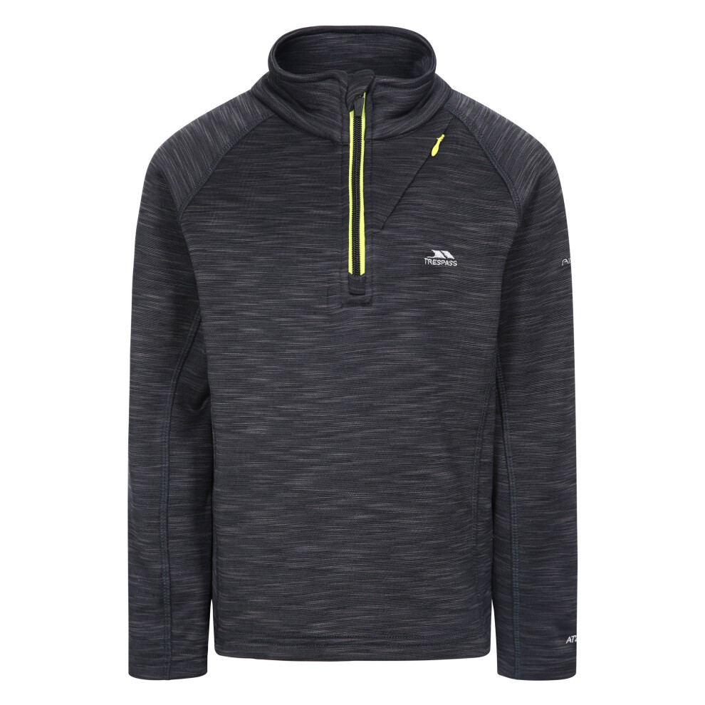 Trespass (3/4 Years, Black Marl) Childrens Boys Edvin Fleece Top