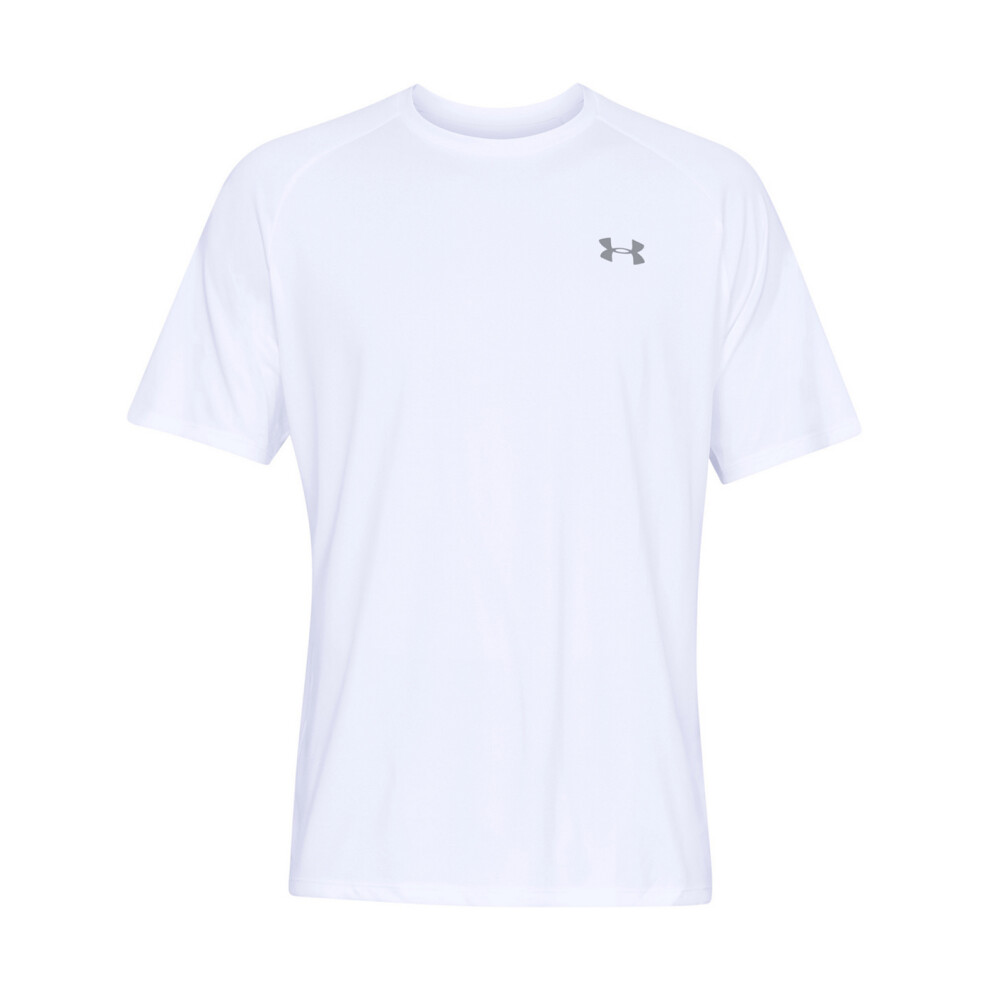 Under Armour (Xl, White/Grey) Mens Tech T-Shirt