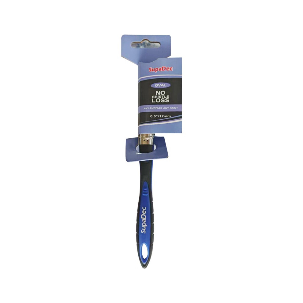 Photos - Putty Knife / Painting Tool  SupaDec Oval No Bristle Loss Paint Brush(0.75in, Blue/Black)