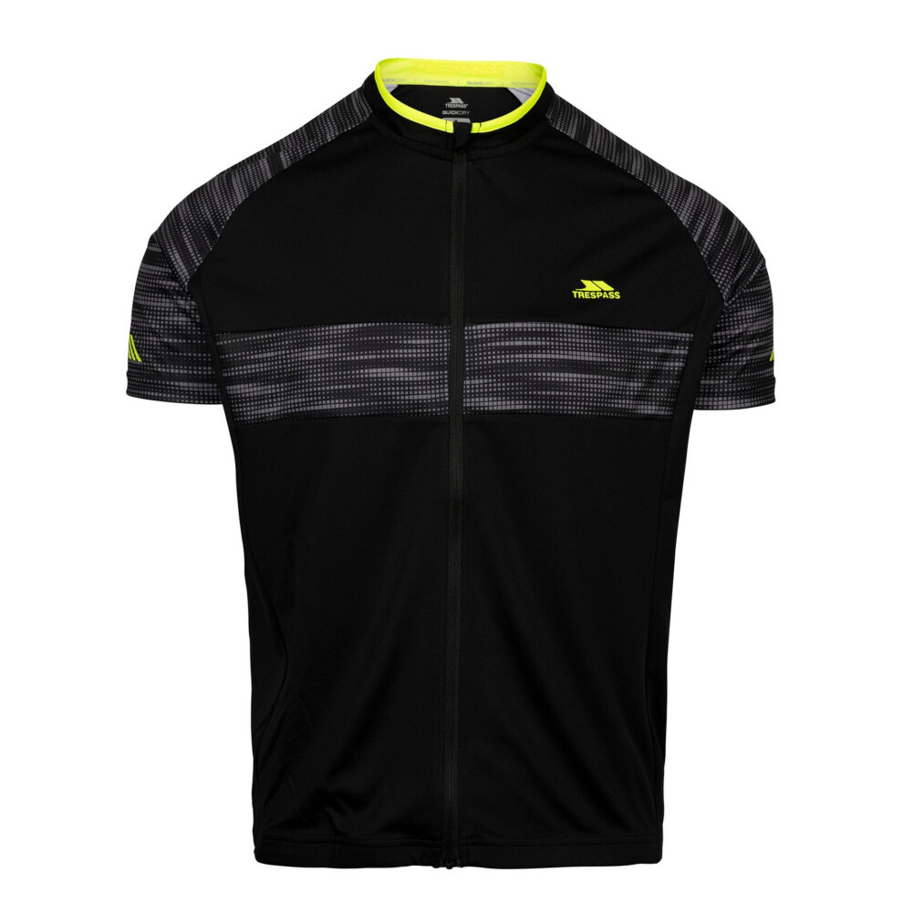 Trespass Men's Black Hazzel Tp75 Active Cycling Jacket In | : Extra Small - Image 2