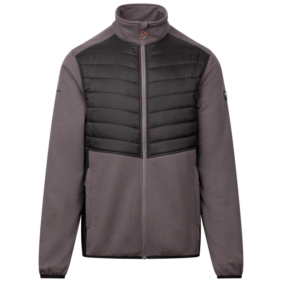 Trespass (S, Mid Grey) Mens Hanlonton Fleece At200 Hybrid Jacket