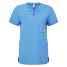 (5XL, Ceil Blue) Onna Womens/Ladies Limitless Onna-Stretch Work Tunic