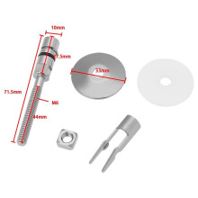 2 Pair Toilet Fixing Hinge Set M6 X 71.5mm Stainless Steel Toilet Lid Hinge Fixing Bracket C0102G Compatible