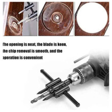 Woodworking Opener Adjustable Wood Circle Hole Cutting Diameter 30-200mm Saw Cutter Tool Drill Bit Hole Punching Tools