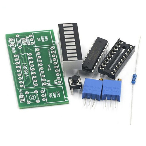 4X LM3914 10 Segment 3.7V Lithium 12V Battery Capacity Indicator Module Power Level Tester LED Display DIY Kits 1