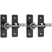 2X Luminous Barn Door Lock,Sliding Barn Door ,180 Degree Heavy Duty Gate Suitable for Garden,Garage