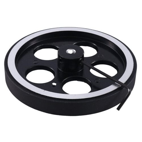 3Satz 300 mm X 6 mm Industrielles Aluminium-Gummi-Mess-Encoder-Messrad für Industrielle Encoder