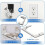 20-Pack Outlet Adjustment Plate Spacers - Durable, Self-Leveling Electrical Socket Extenders for Uneven Surfaces 4
