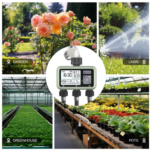 Intelligent Automatic Drip Irrigation for Garden Lawn, Watering Valve,Horticultural Timing Irrigation Controller 2