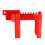 Valve Locking, Adjustable  Valve Locking Device, Small, for 1/2Inch-2-1/2Inch Outer Pipe Diameter, Red 9