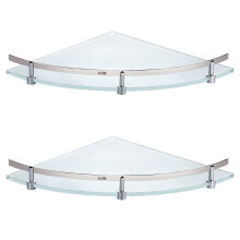Alton Asp7305, Frosted Glass Eckregal Für Bad/Küche (9 Zoll, 2er Pack)