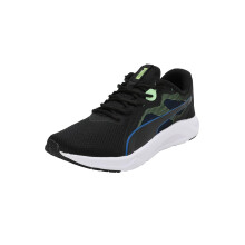 Puma | Scarpe da Corsa Seriah Uomo | Nero-Fern Spring-Blu Racing | 11Uk